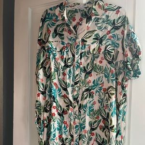 Lost + Wander - Luau on the Beach Tunic/coverup  Medium/Large